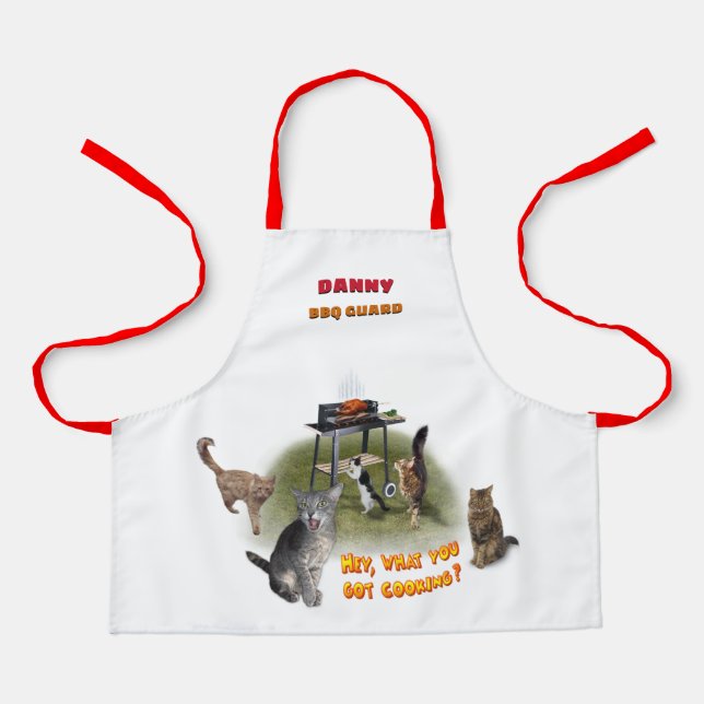 BBQ Guard Apron with your Name on it (Front)