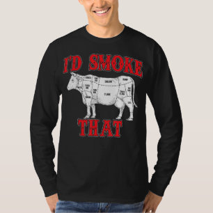 BBQ Id Smoke That Cow BBQ I Grilling Grillmasters T-Shirt