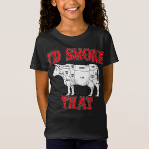 BBQ  Id Smoke That Cow BBQ I Grilling Grillmasters T-Shirt