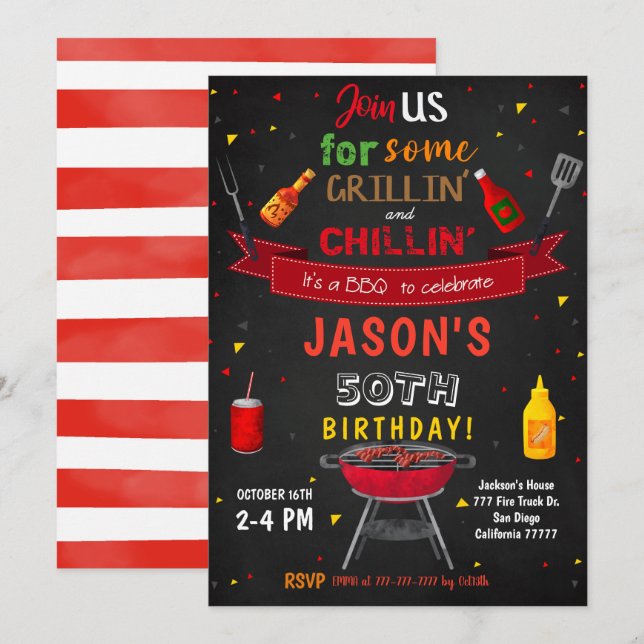 BBQ Invitation (Front/Back)