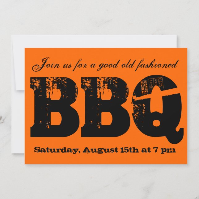 BBQ invitation (Front)