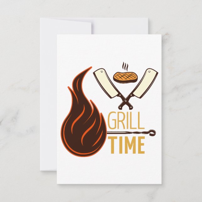 BBQ Invitation Card (Front)