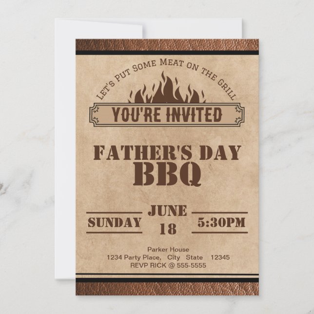 BBQ Invitation For Any Occasion (Front)