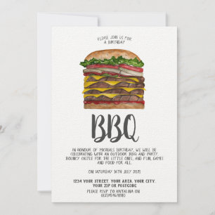 BBQ invite giant burger