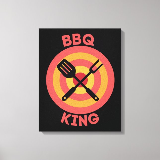 BBQ KING CANVAS PRINT (Front)