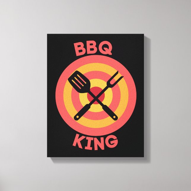 BBQ KING CANVAS PRINT (Front)