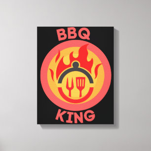 BBQ KING CANVAS PRINT