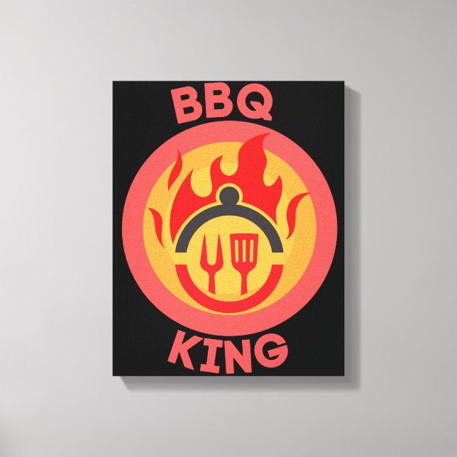 BBQ KING CANVAS PRINT (Front)