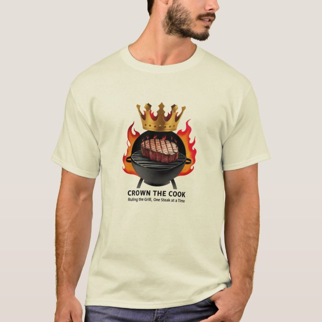 BBQ King – Crown the Cook, Rule the Grill T-Shirt (Front)