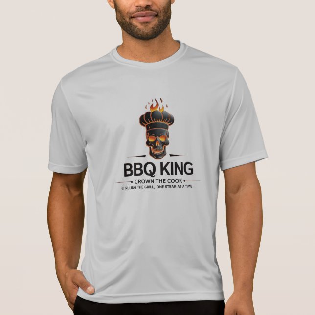 BBQ King – Grill in Style Performance Tee (Front)