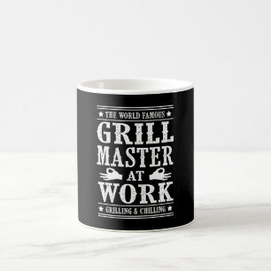 BBQ Lovers The World Famous Grill Master At Work Coffee Mug