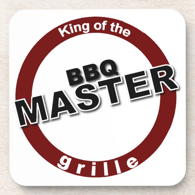BBQ Master King of the Grille Coaster (Front)