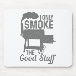 Bbq Meat Smoking Smoker Grill Grilling Funny Mouse Pad