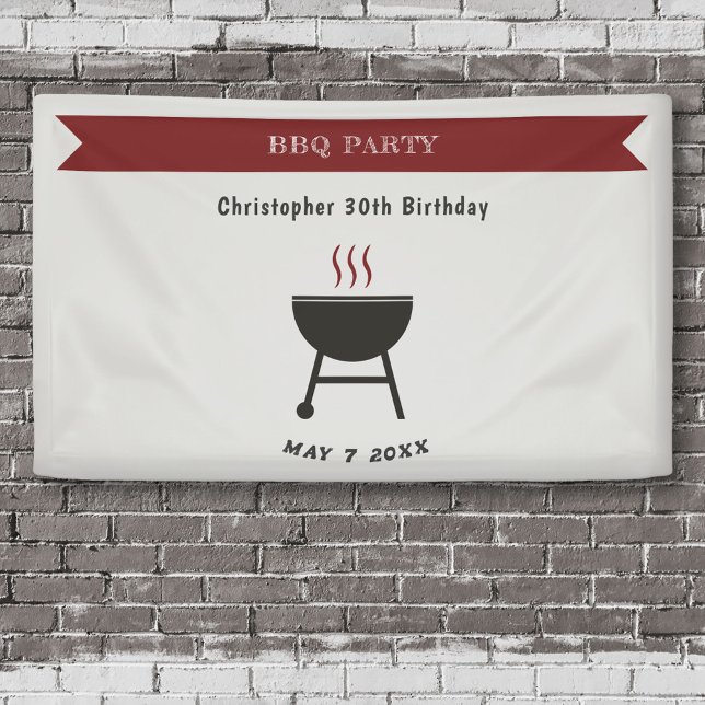 BBQ Party Birthday Banner (BBQ Party Birthday Banner)
