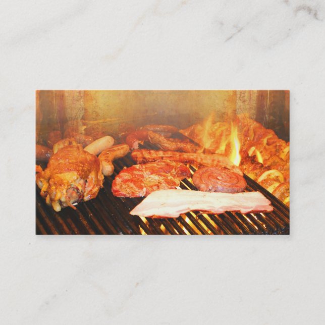 BBQ Party Business Card (Front)