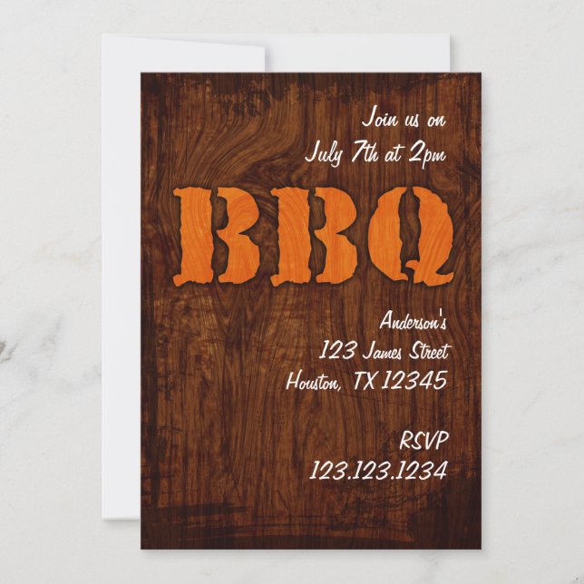 BBQ Party Invitation (Front)