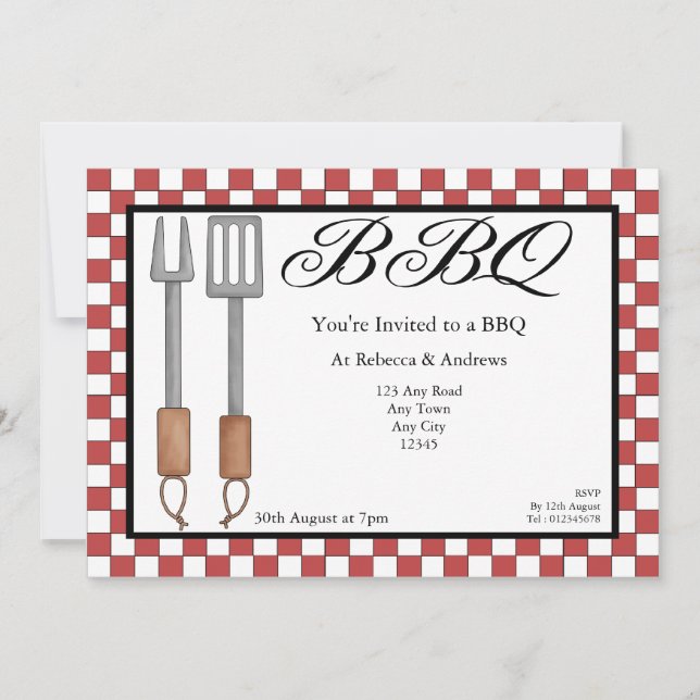 BBQ Party Invitation (Front)