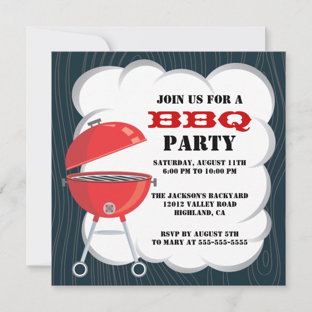 BBQ Party Invitation (Front)