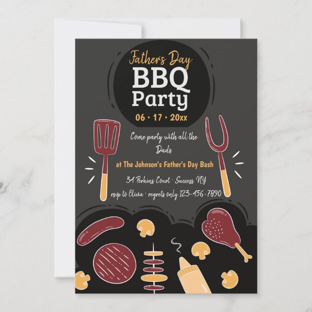 BBQ Party Invitation (Front)