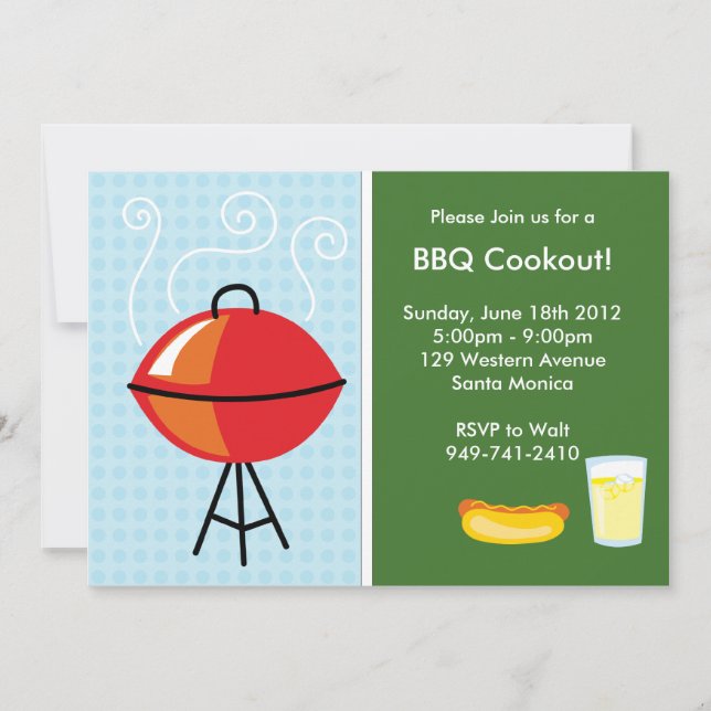BBQ Party Invitation (Front)