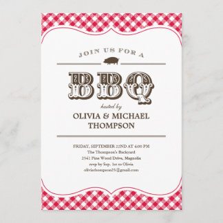 BBQ Party Invitations