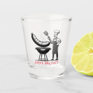 BBQ Party Personalized Chef Shot Glass