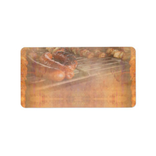 BBQ Party Return Address Label