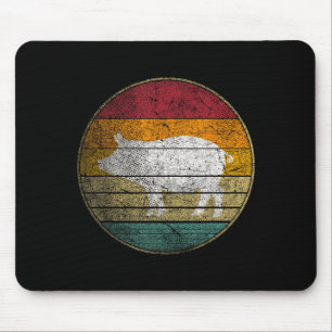 Bbq pig - vintage birthday mother's father's day  mouse pad