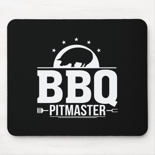 Bbq Pitmaster Grill Master Tee For Byrbecue Lovers Mouse Pad (Front)