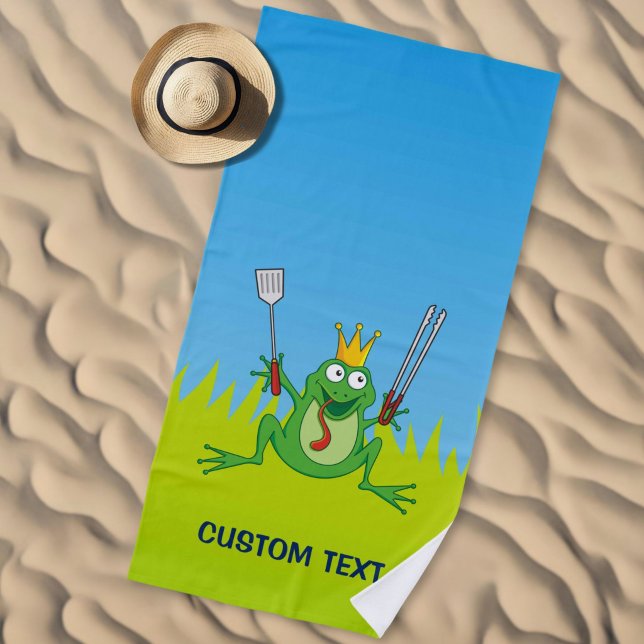 BBQ prince Beach Towel (Creator Uploaded)