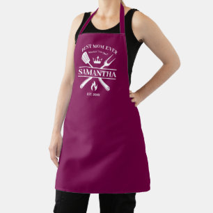BBQ Queen Barbecue Personalised   Best Mum Ever Apron