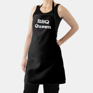 BBQ Queen black and white kitchen grill Apron