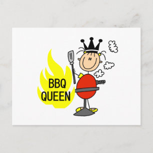 BBQ Queen Postcard