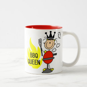 BBQ Queen Two-Tone Coffee Mug