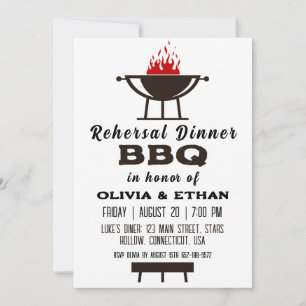 bbq rehearsal dinner invitations