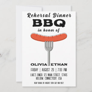bbq rehearsal dinner invitations