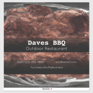 BBQ Restaurant Food Custom-Cut Vinyl Sticker