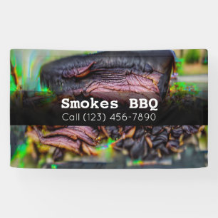 BBQ Restaurant Smoked Grilled Business Banner