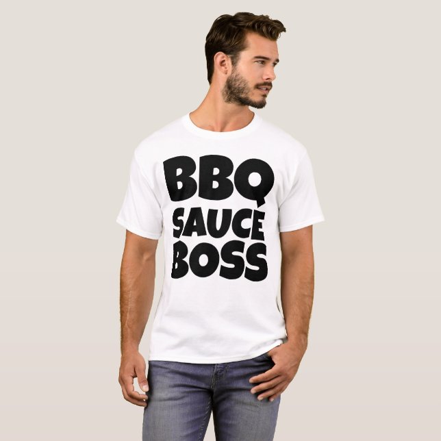 BBQ SAUCE BOSS DAD T-SHIRT (Front Full)
