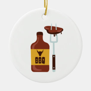 BBQ Sauce Ceramic Tree Decoration