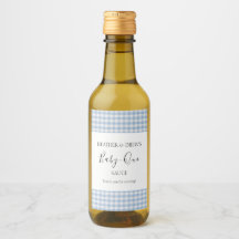 BBQ Sauce Custom Baby Shower Barbecue Boy Blue