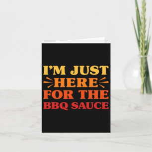 Bbq Sauce I Love Bbq Sauce Funny Food Lover Card