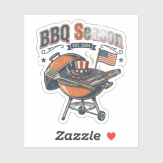 BBQ Season Patriotic 4th of July Backyard Grill