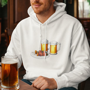 BBQ Skewers and Beer Summer Cookout Hoodie