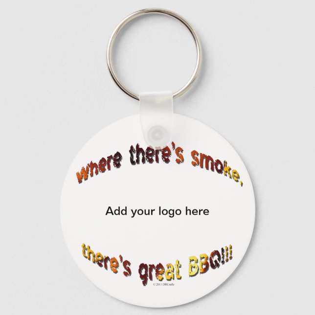 BBQ Smoke Key Ring (Front)
