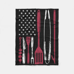Bbq Smoker Byrbecue Chef Smoking Tools Grilling Pi Fleece Blanket
