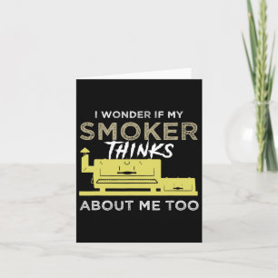 Bbq Smoker Shirt Funny Smoking Meat Grilling Bbqin Card