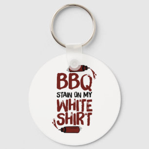 Bbq Stain On My White 1 Key Ring