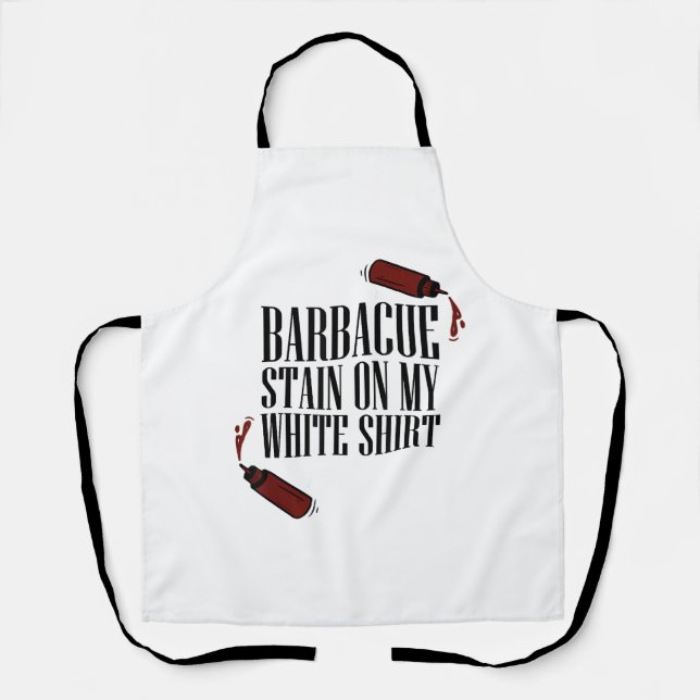 BBQ Stain on my White  Apron (Front)