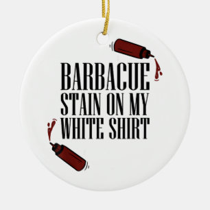 BBQ Stain on my White  Ceramic Tree Decoration